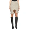 ANDERSSON BELL ANDERSSON BELL BEIGE KNIT INSIDEOUT SHORT SKIRT