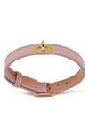 Mulberry Bayswater Leather Bracelet In Powder Pink