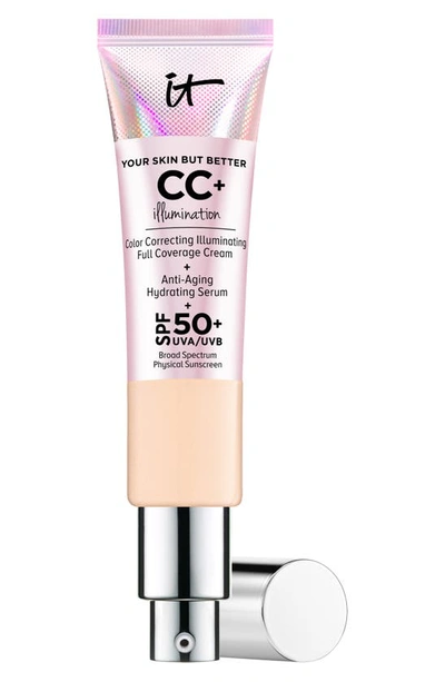 It Cosmetics Cc+ Cream Illumination Spf 50+ Full Coverage Cream Corrector & Serum In Light Medium