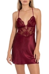 IN BLOOM BY JONQUIL OH DARLING SATIN & LACE CHEMISE,ODR010