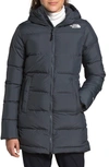 The North Face Gotham 550 Fill Power Down Hooded Parka In Vanadis Grey