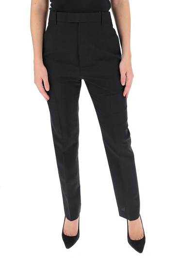 Bottega Veneta High Waisted Trousers In Black