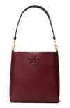 Tory Burch Mcgraw Leather Hobo In Claret