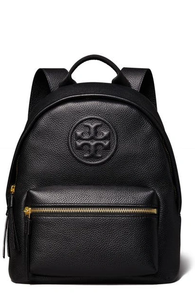 Tory Burch Small Bombe Leather Backpack In Black