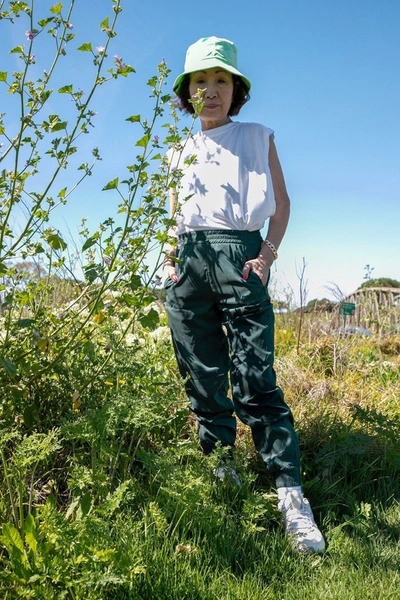 Girlfriend Collective Moss Summit Track Pant In Multicolor