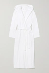 Skin Hamam Cotton-terry Hooded Bathrobe In White