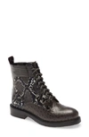 JEFFREY CAMPBELL FISCHER LACE-UP LEATHER BOOT,FISCHER