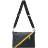 FENDI BLACK MEDIUM 'FOREVER FENDI' MESSENGER BAG