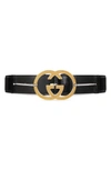 GUCCI INTERLOCKING-G LEATHER BELT,6368850YA0X