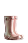 Hunter Original Nebula Iridescent Rubber Wellies 7-10 Years In Bella