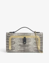 ANYA HINDMARCH SNAKE-PRINT MINI POSTBOX BAG,R03664899