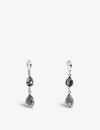THE WHITE COMPANY CRYSTAL-EMBELLISHED GOLD-PLATED BRASS EARRINGS,R03635828
