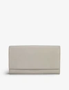 THE WHITE COMPANY FLAP-COVER LEATHER PURSE,R03635815