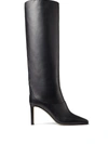 Jimmy Choo Tempe Knee-high Leather Boots In Black