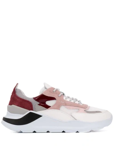 Date Panelled Sneakers In White