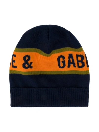 Dolce & Gabbana Dolce &amp; Gabbana Kids Wool Hat In Navy