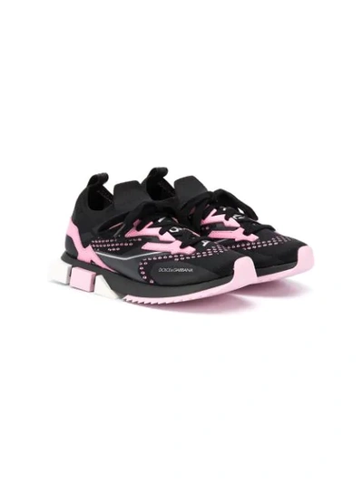 Dolce & Gabbana Kids' Low-top Trainers In Black