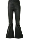 DROME BELL-FLARE LEATHER TROUSERS