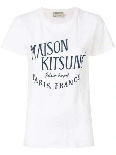 Maison Kitsuné Maison Kitsunè Cotton T-shirt In White