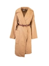 BURBERRY BURBERRY WOMEN'S BROWN CASHMERE COAT,8026530A1420 8