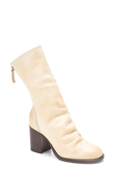 Free People Elle Boot In Beige Leather