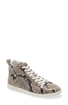 PAIGE ANNIE SNAKE EMBOSSED MID TOP SNEAKER,SH216405-BWM