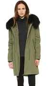 MR & MRS ITALY Army Parka With Fur Trim