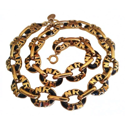 Pre-owned Nina Ricci Gold Metal Necklace