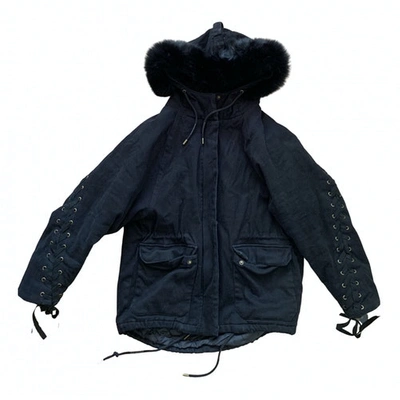 Pre-owned Maje Fall Winter 2019 Black Cotton Coat