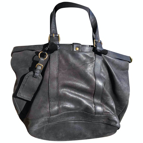 Pre-Owned Vanessa Bruno Lune Black Leather Handbag | ModeSens
