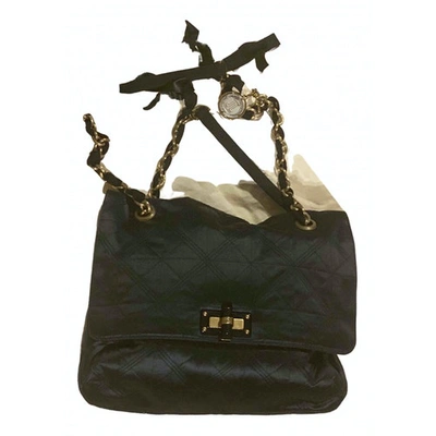 Pre-owned Lanvin Navy Silk Handbag