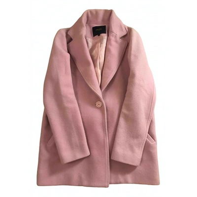 Pre-owned Maje Fall Winter 2019 Pink Wool Coat
