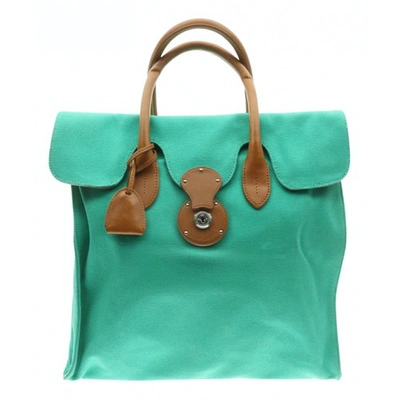 Pre-owned Ralph Lauren Green Cloth Handbag