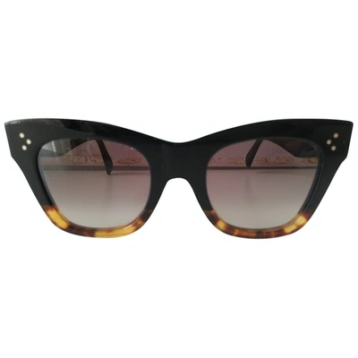 Pre-owned Celine Luca Black Sunglasses