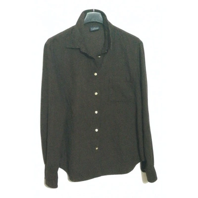 Pre-owned Trussardi Jeans Velvet Shirt In Brown