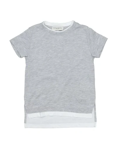 Paolo Pecora Babies' T-shirts In Grey