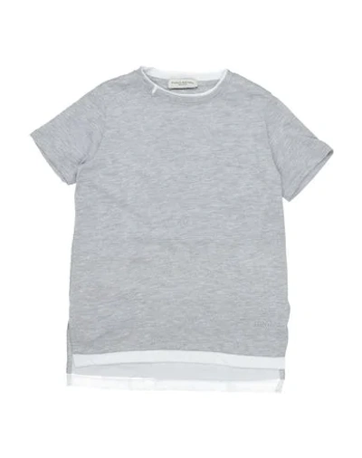 Paolo Pecora Kids' T-shirts In Grey