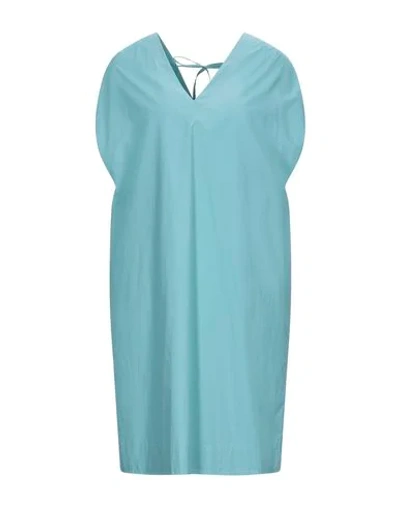 Ottod'ame Midi Dresses In Turquoise
