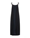 EUROPEAN CULTURE EUROPEAN CULTURE WOMAN MAXI DRESS MIDNIGHT BLUE SIZE L CUPRO, COTTON, VISCOSE, ELASTANE,34996651FF 4