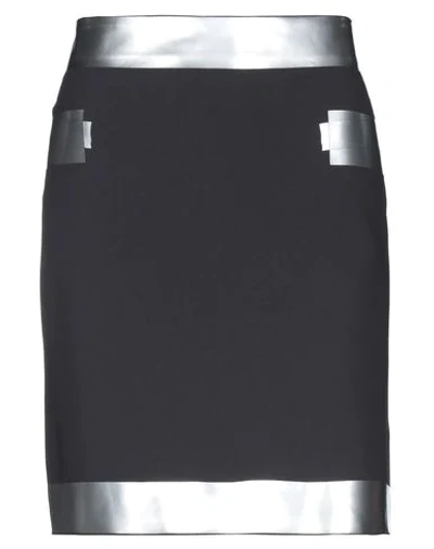 Moschino Midi Skirts In Lead