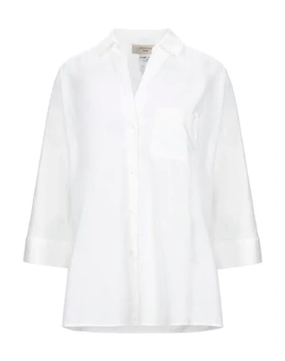 Weekend Max Mara Solid Color Shirts & Blouses In White