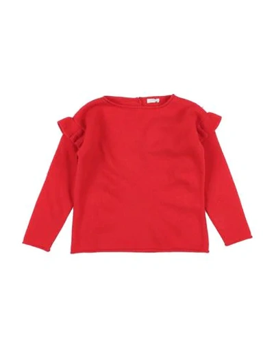 Il Gufo Kids' Sweaters In Red