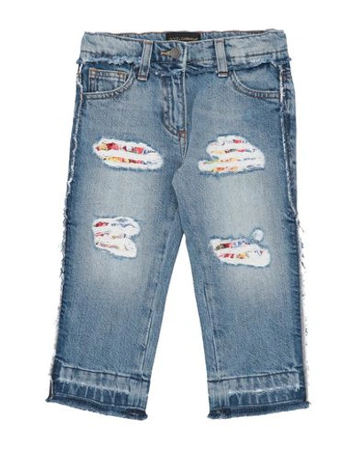 Dolce & Gabbana Kids' Denim Pants In Blue