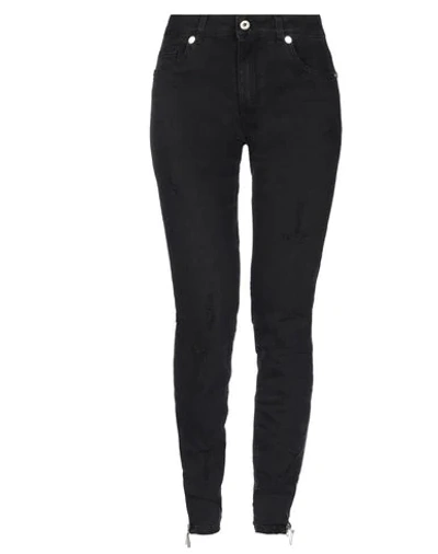 Blumarine Denim Pants In Black