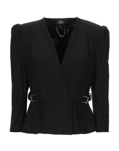 Elisabetta Franchi Suit Jackets In Black