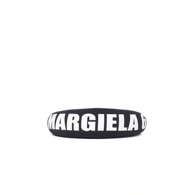 Mm6 Maison Margiela Logo Headpiece In Black