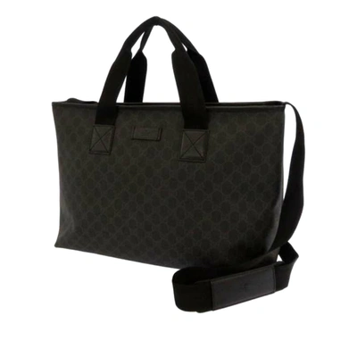 Gucci Gg Supreme Business Bag In Black