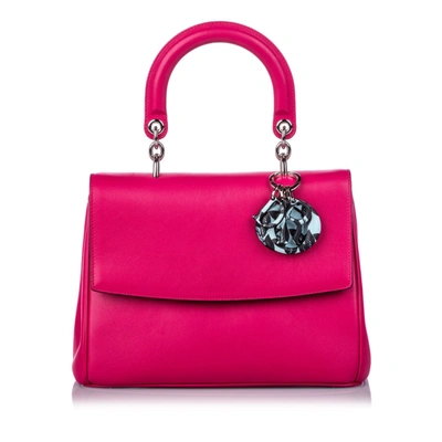 Dior Leather Be  Flap In Pink