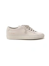 COMMON PROJECTS GREY LEATHER SNEAKERS,1FB9C948-BC38-C2EA-55D2-0507698BB1C7