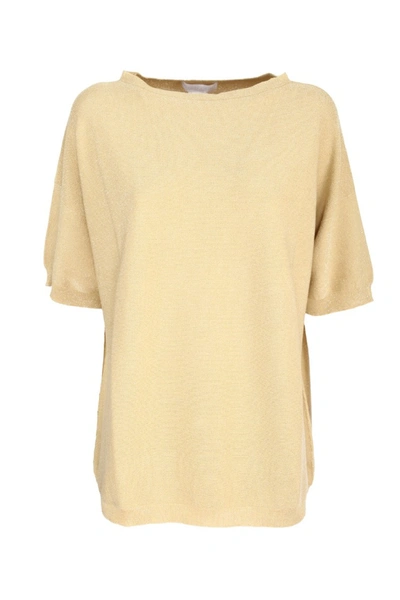 Fabiana Filippi Gold Cotton Sweater In Yellow